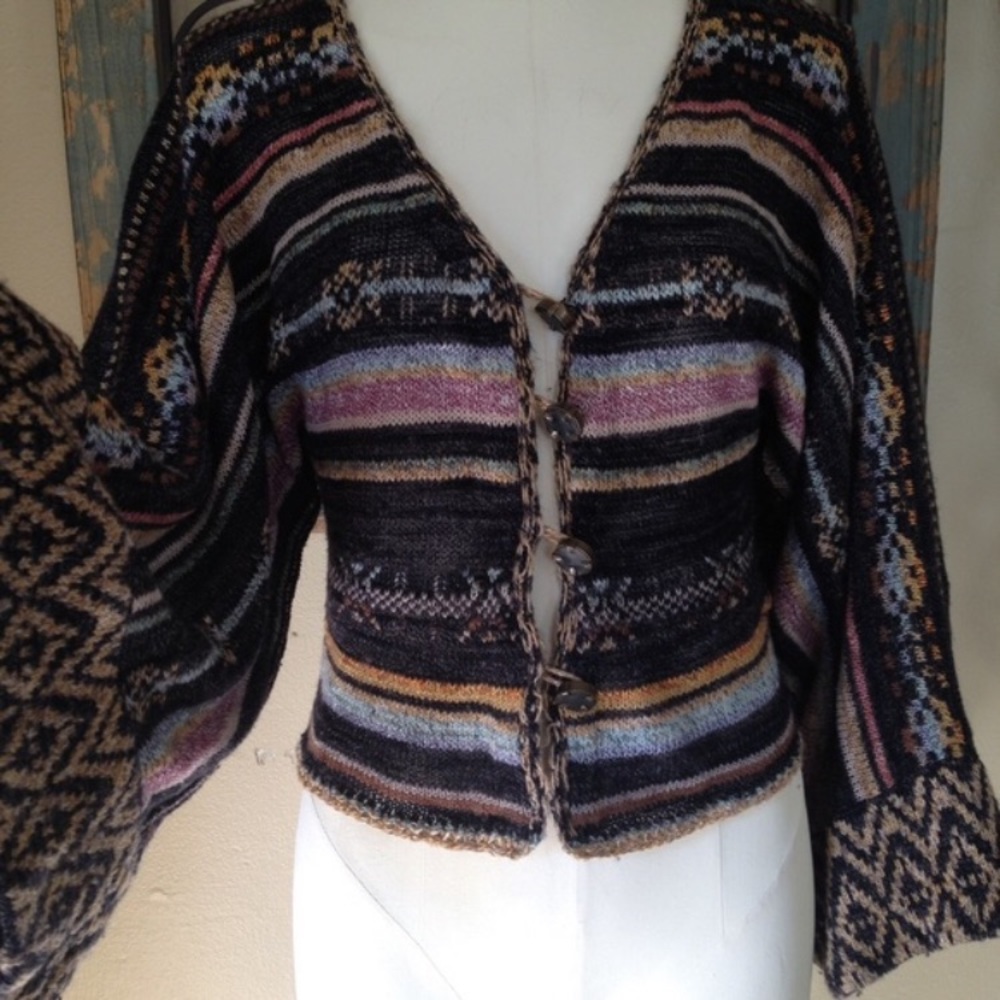 Free People Nopal Bell Sleeve Sweater